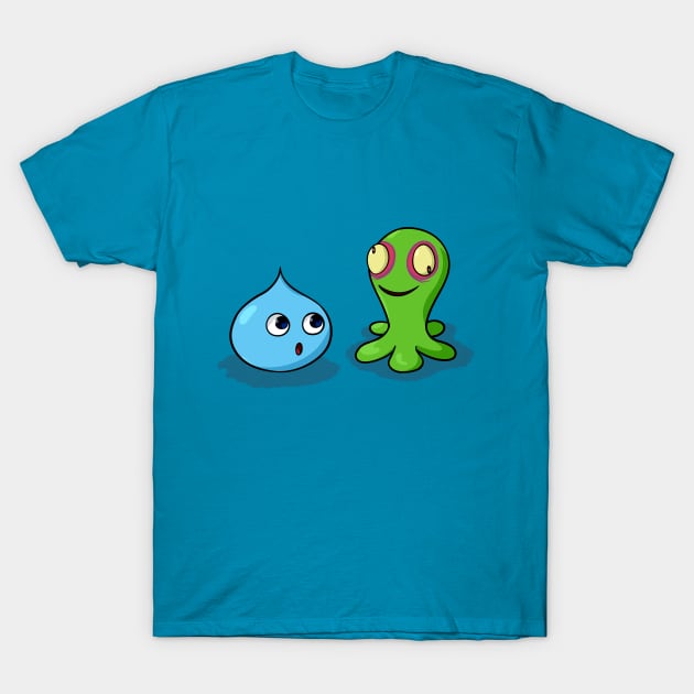 Slime Buddies T-Shirt by tastelesssandwiches